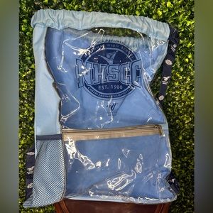 Clear backpack.  cheerleading nationals